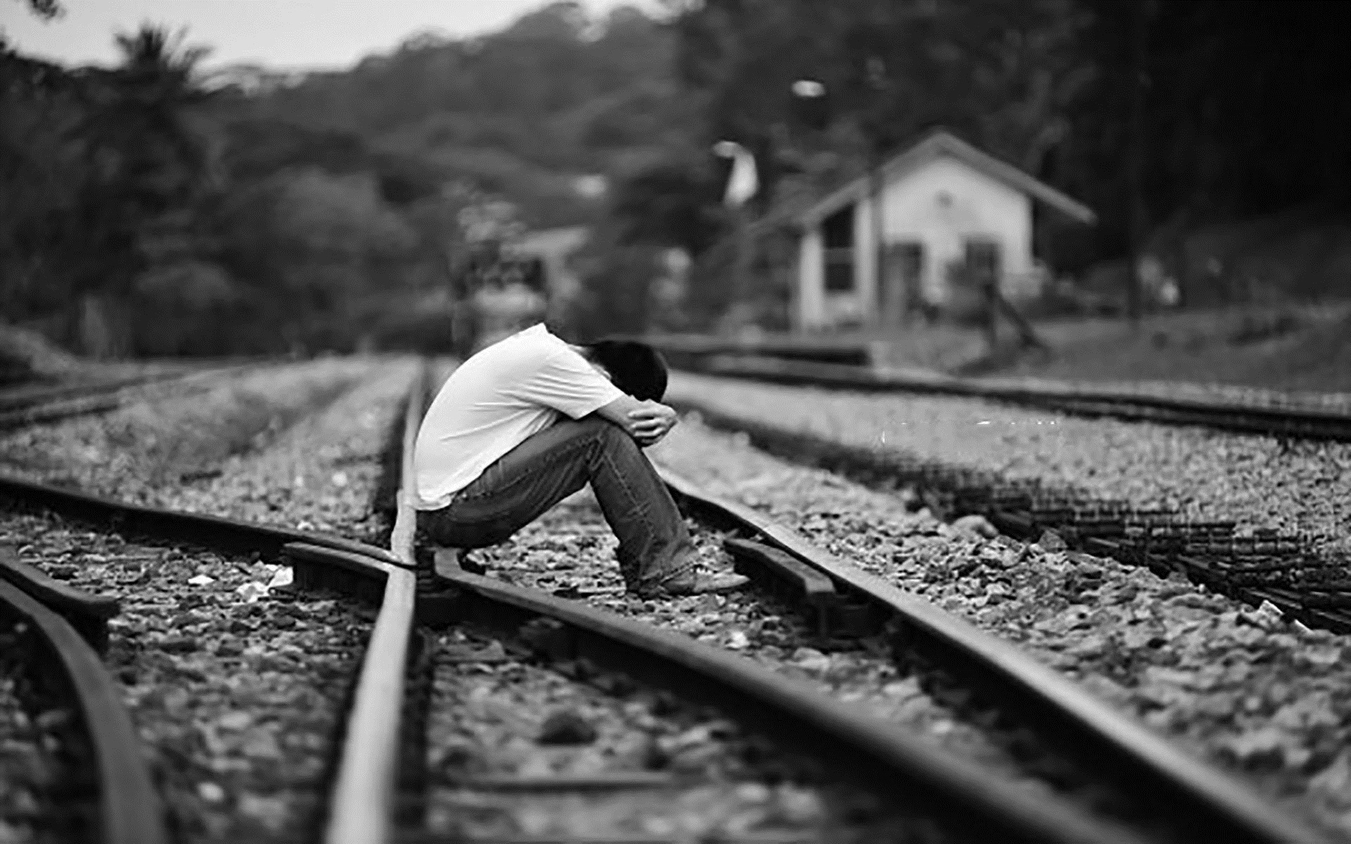 Sad Alone Wallpaper On