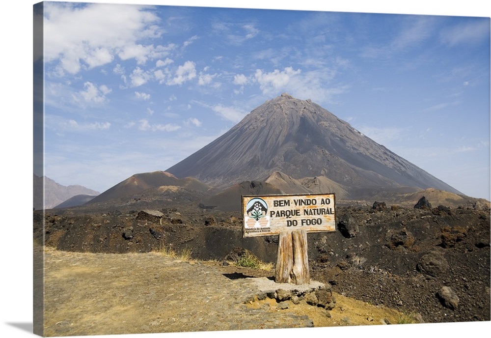 The Volcano Of Pico De Fogo In Background Cape Verde