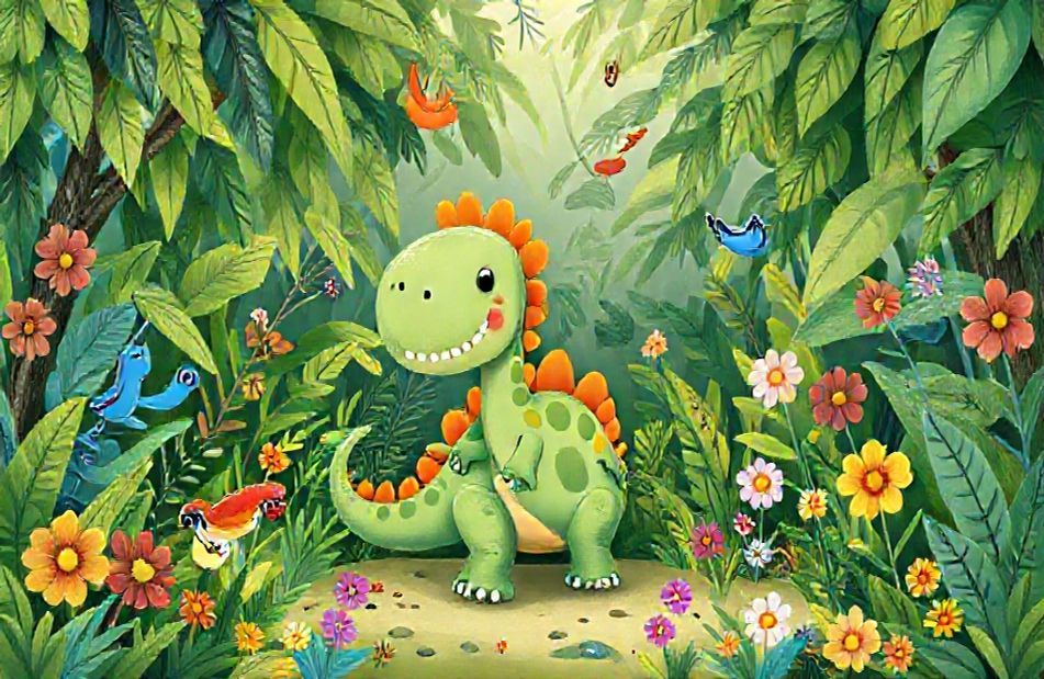 Cute Dinosaur Background