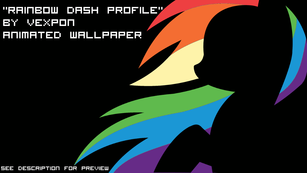 Dreamscene Rainbow Dash Profile Wallpaper By Rocan64