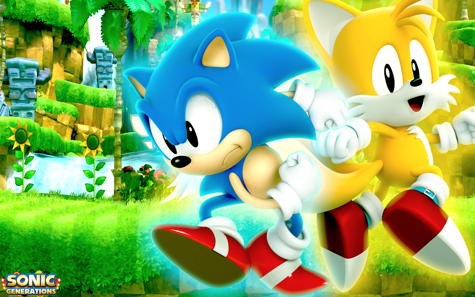 Classic Sonic And Tails Wallpaper By Sonicthehedgehogbg On