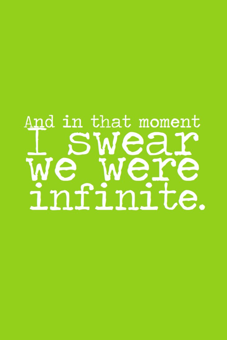 The Perks Of Being A Wallflower Quotes We Are Infinite By