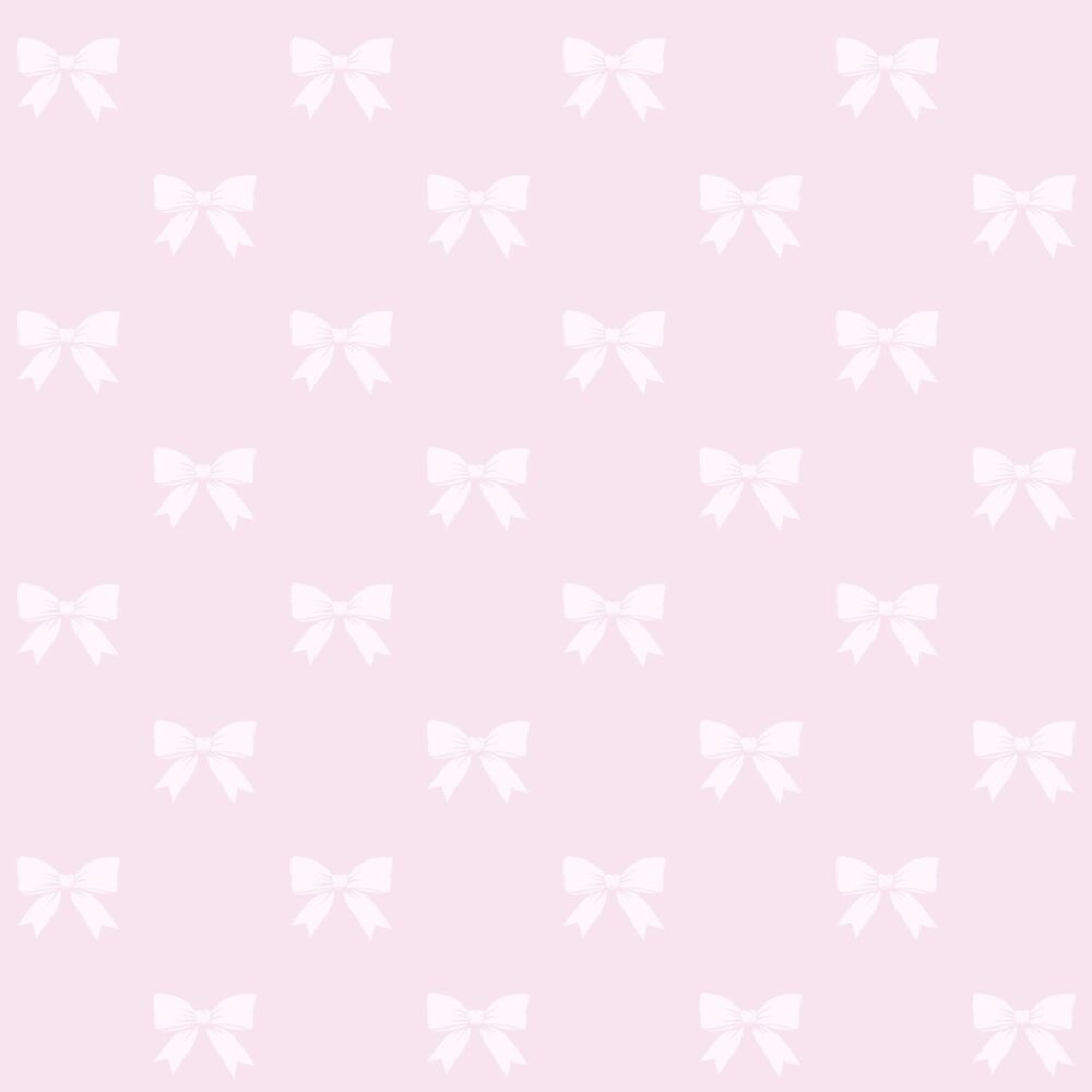 Wallpaper Little Bows Shiny Pink