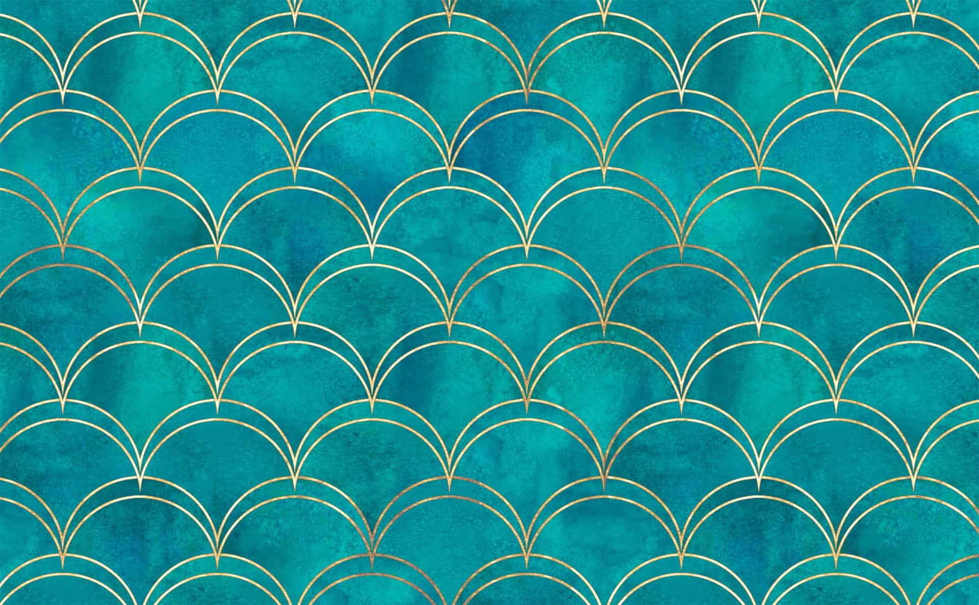 Rich Teal Marble Wallpaper