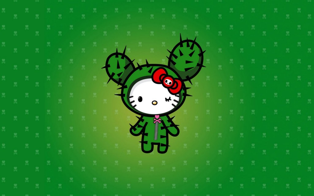 Tokidoki Hello Kitty Cactus Wallpaper Kawaii Wallpapers 1024x640