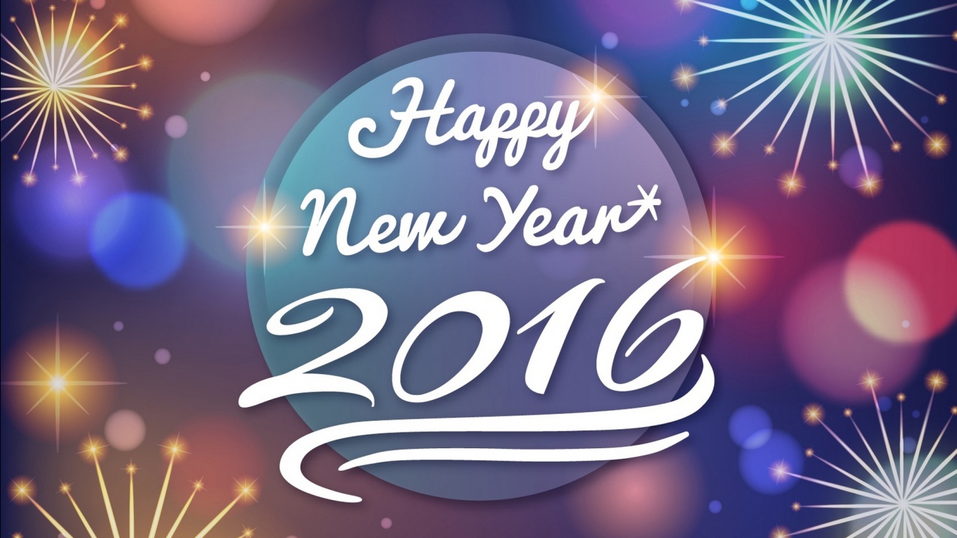 Happy New Year 2016 Wallpapers HD Wallpapers 1366x768