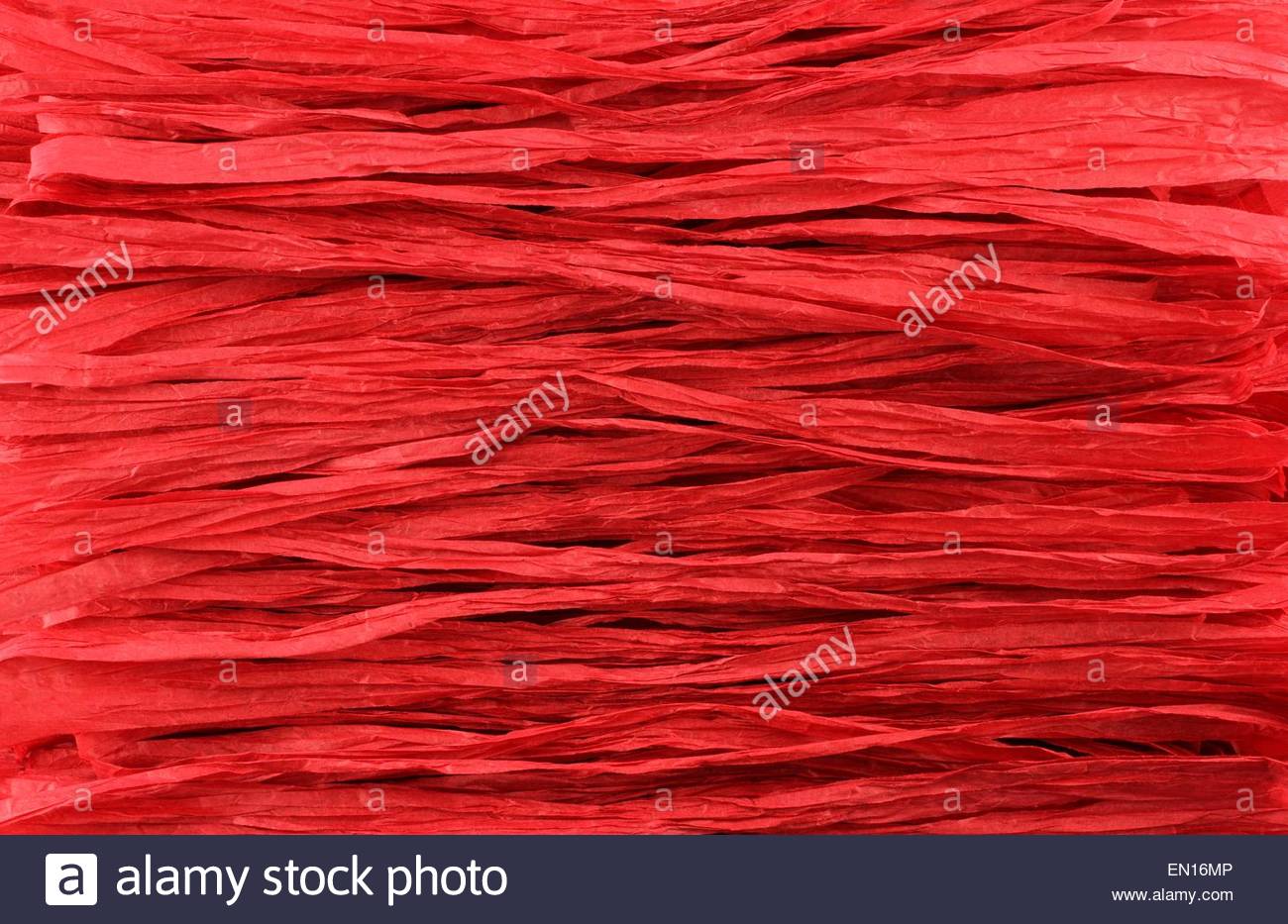 Background Red Paper Raffia Strips Situated In Parallel Lines
