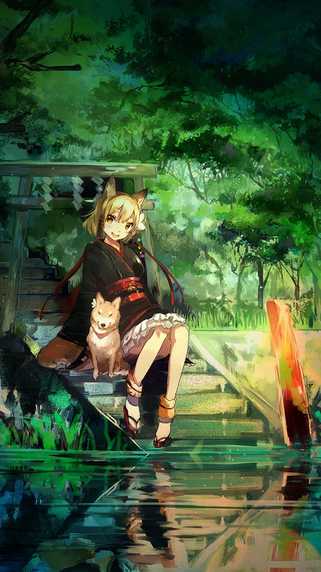 Green Anime Wallpaper