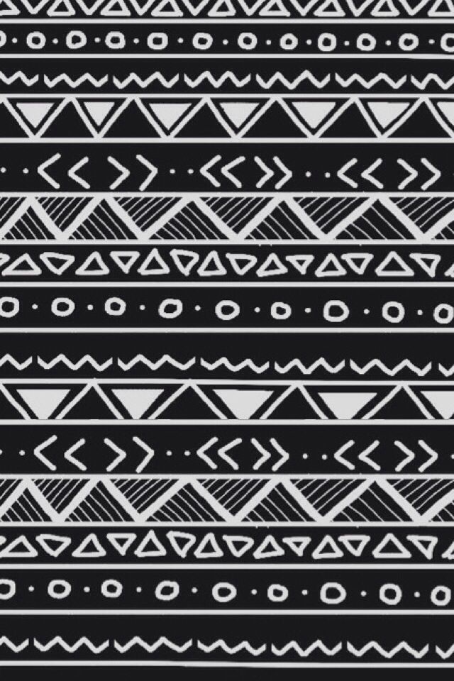 Black And White Tribal iPhone Wallpaper Background
