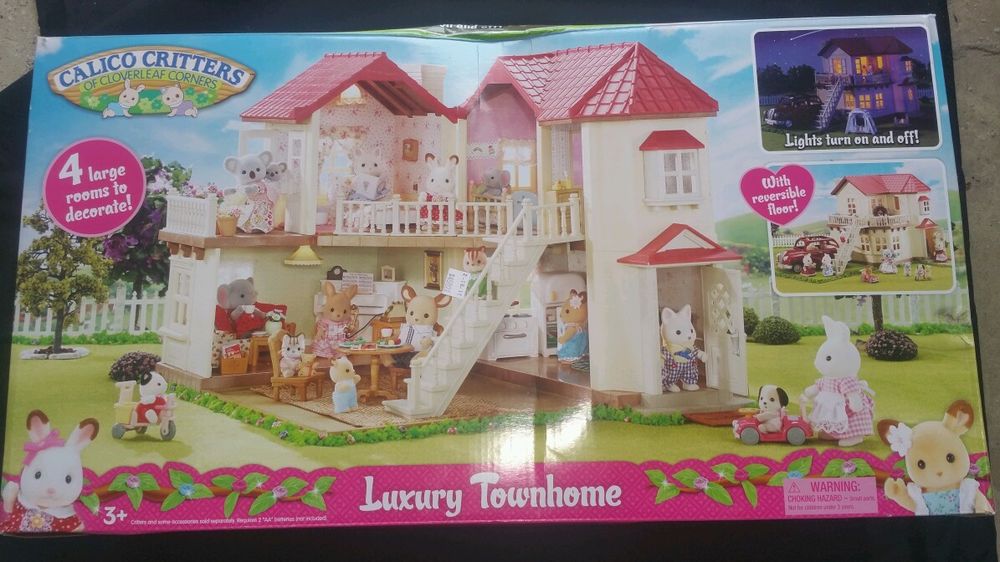 Calico Critters Cc2066 Luxury Townhome Gift Set Townhouse New Factory