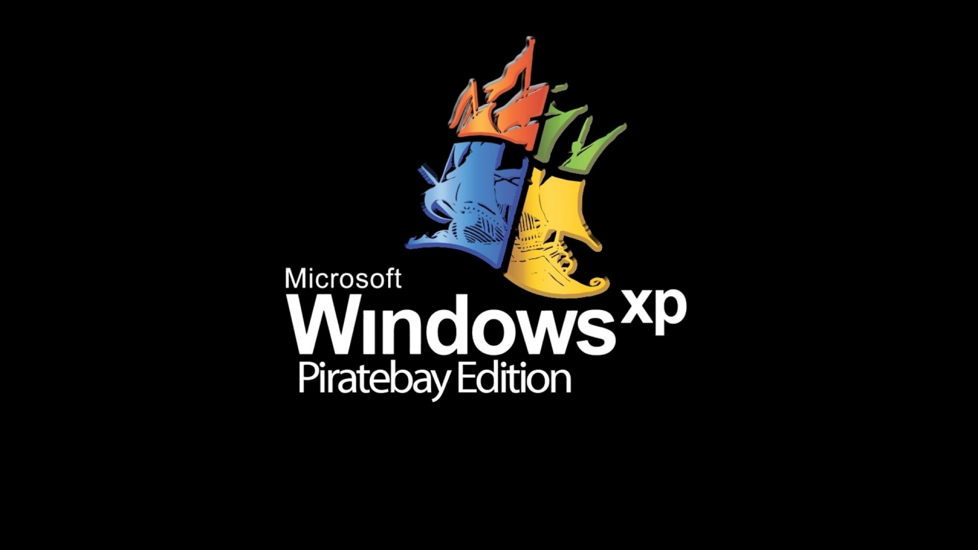 Pirated Windows Xp Logo Funny HD Wallpaper With Resolutions