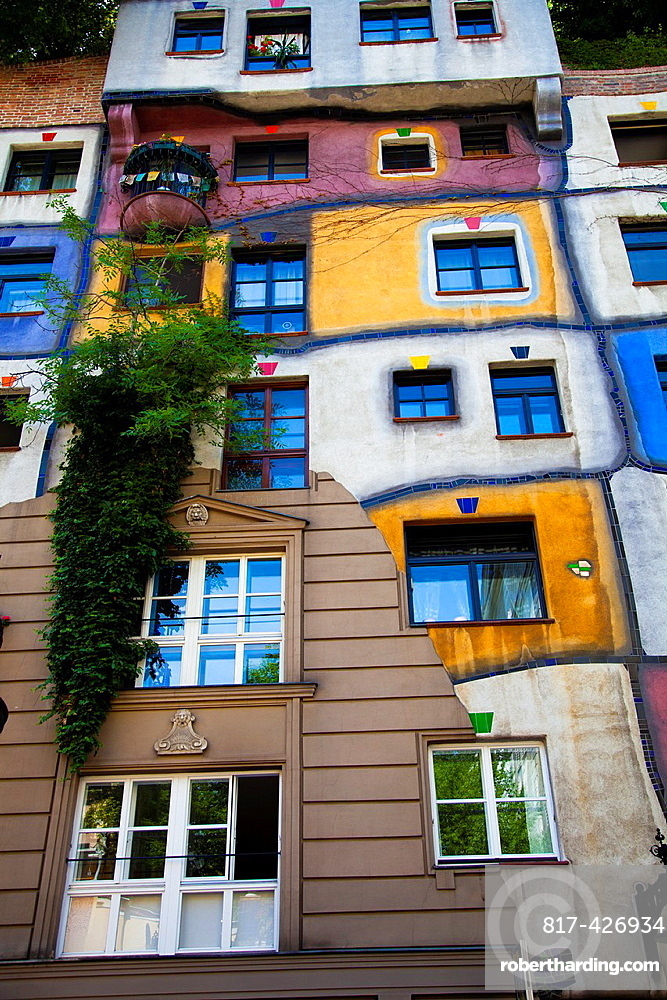 Building Designed By Hundertwasser Hundertwasserhaus Stock Photo