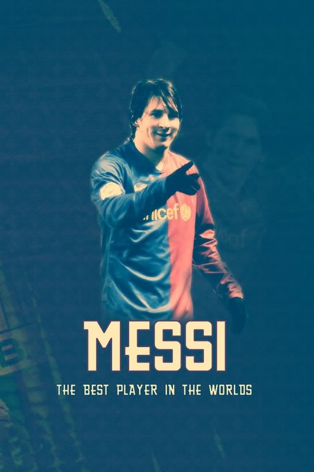 Fc Barcelona Lionel Messi iPhone 4s Wallpaper
