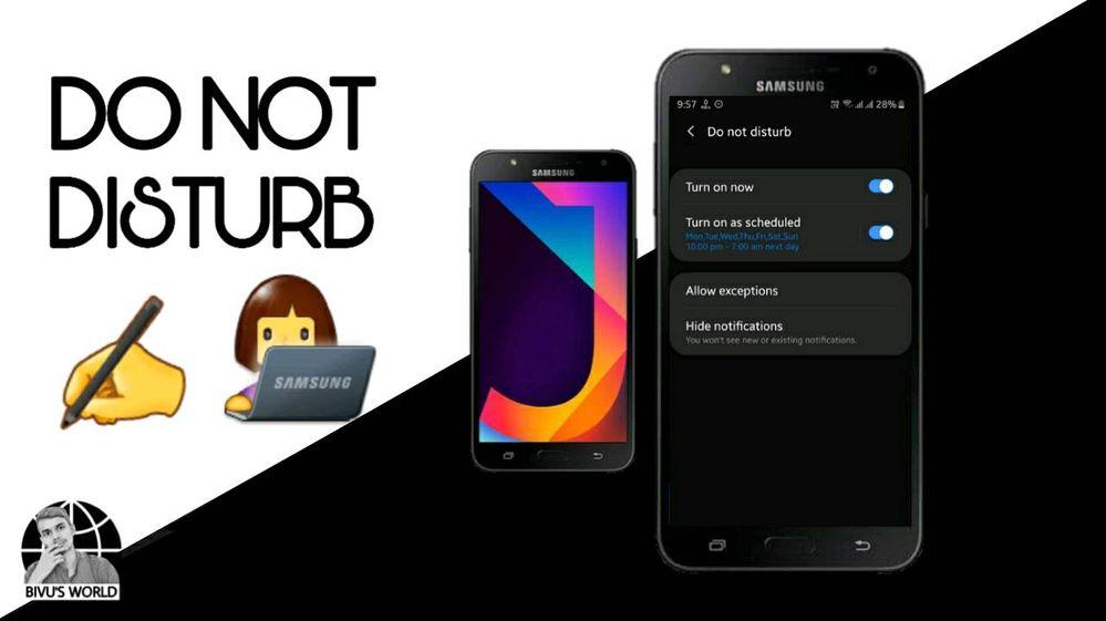 How To Enable Do Not Disturb In Galaxy J7 Nxt S Samsung