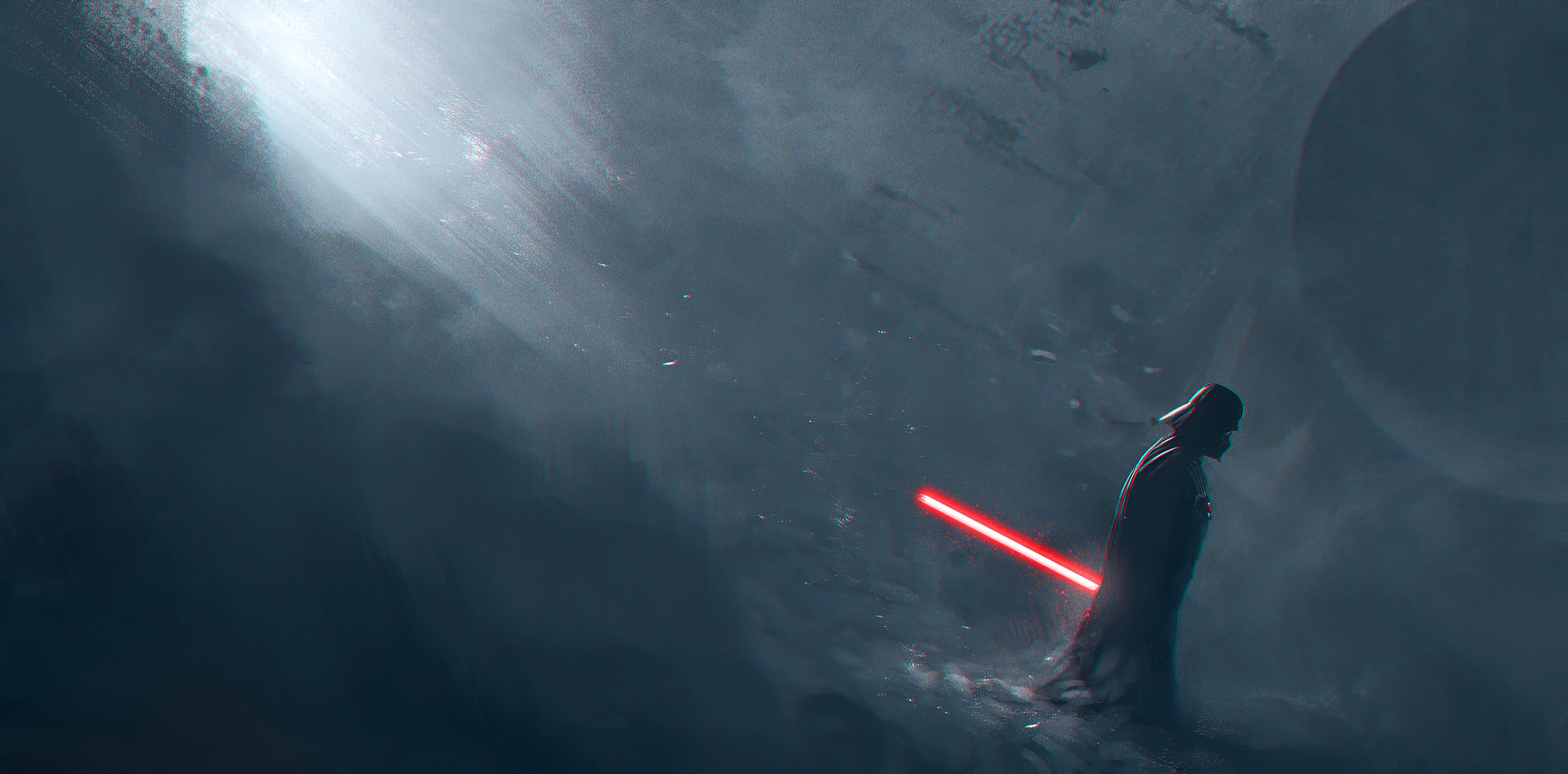 Darth Vader In Dark Light Wallpaper HD Movies 4k Image Photos