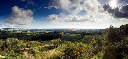 Panorama Of The Provence Countryside Megapixel P
