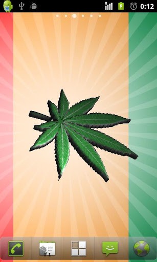 Bigger Marijuana 3d Wallpaper For Android Screenshot