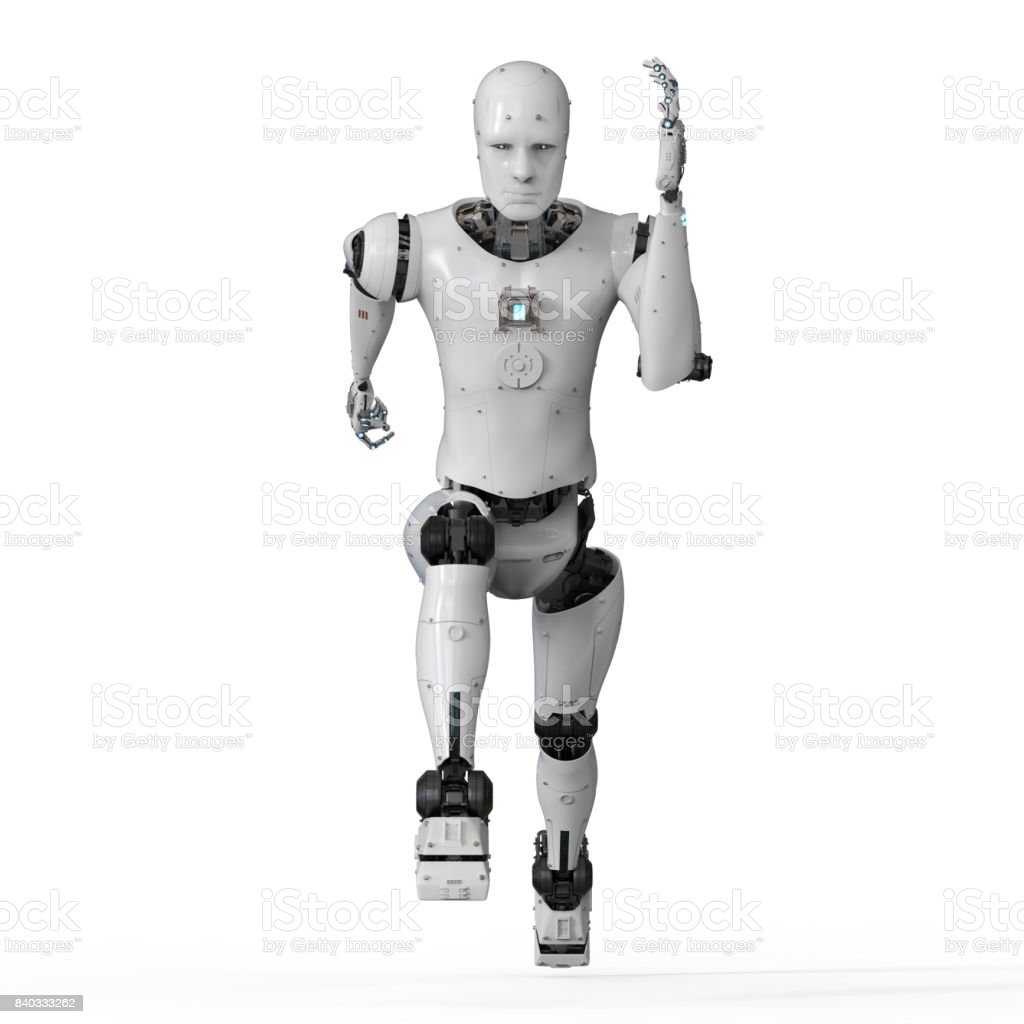 Humanoid Robot Running Stock Photo   Download Image Now   iStock