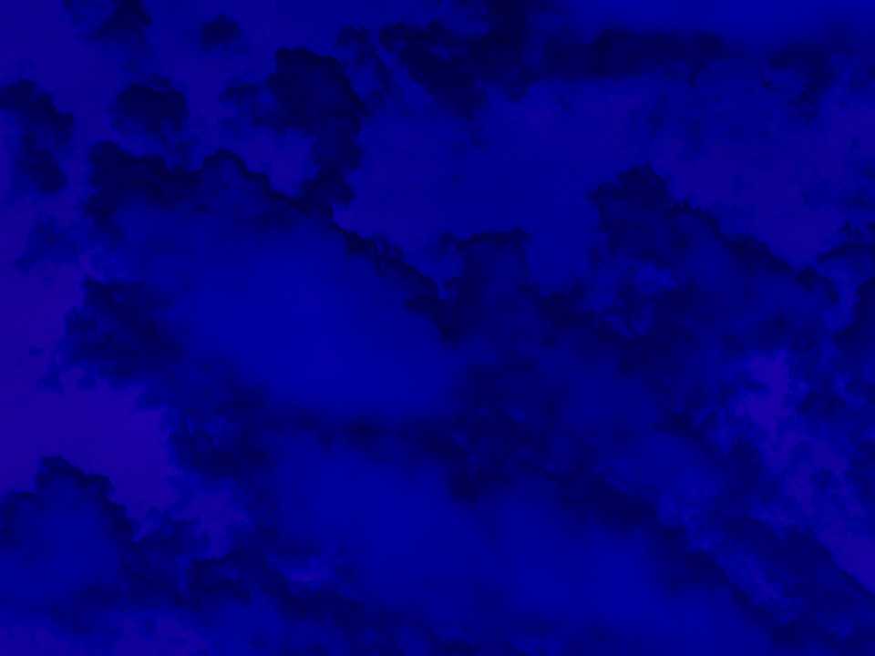 Blue Clouds Grunge Image On