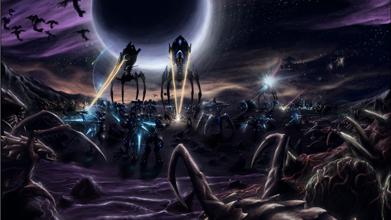 Starcraft Battle Aliens HD Wallpaper Epic Desktop Background
