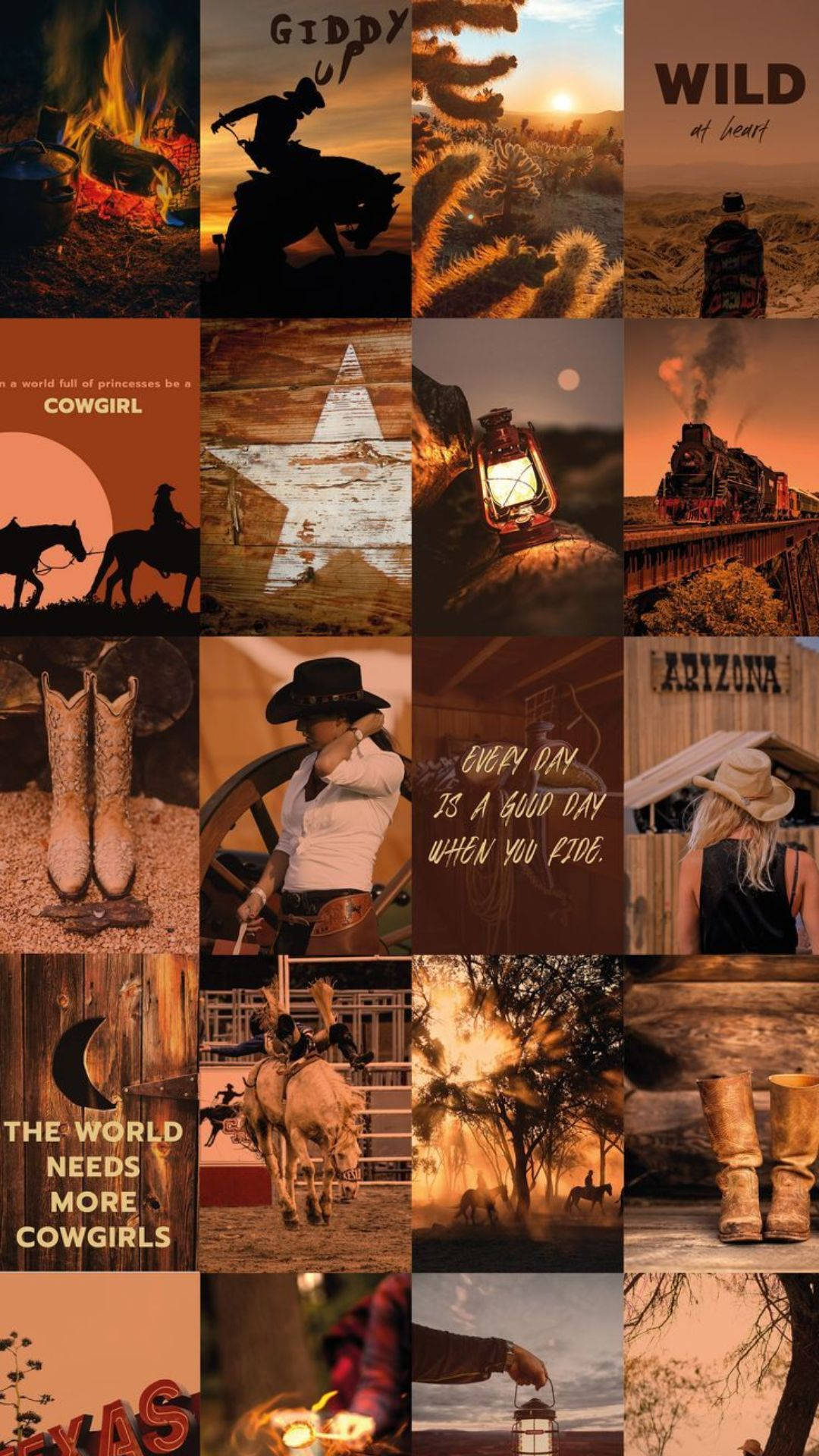Brown Cowgirl Aesthetic Oyv7pgxitxv26f3k Wallpaper