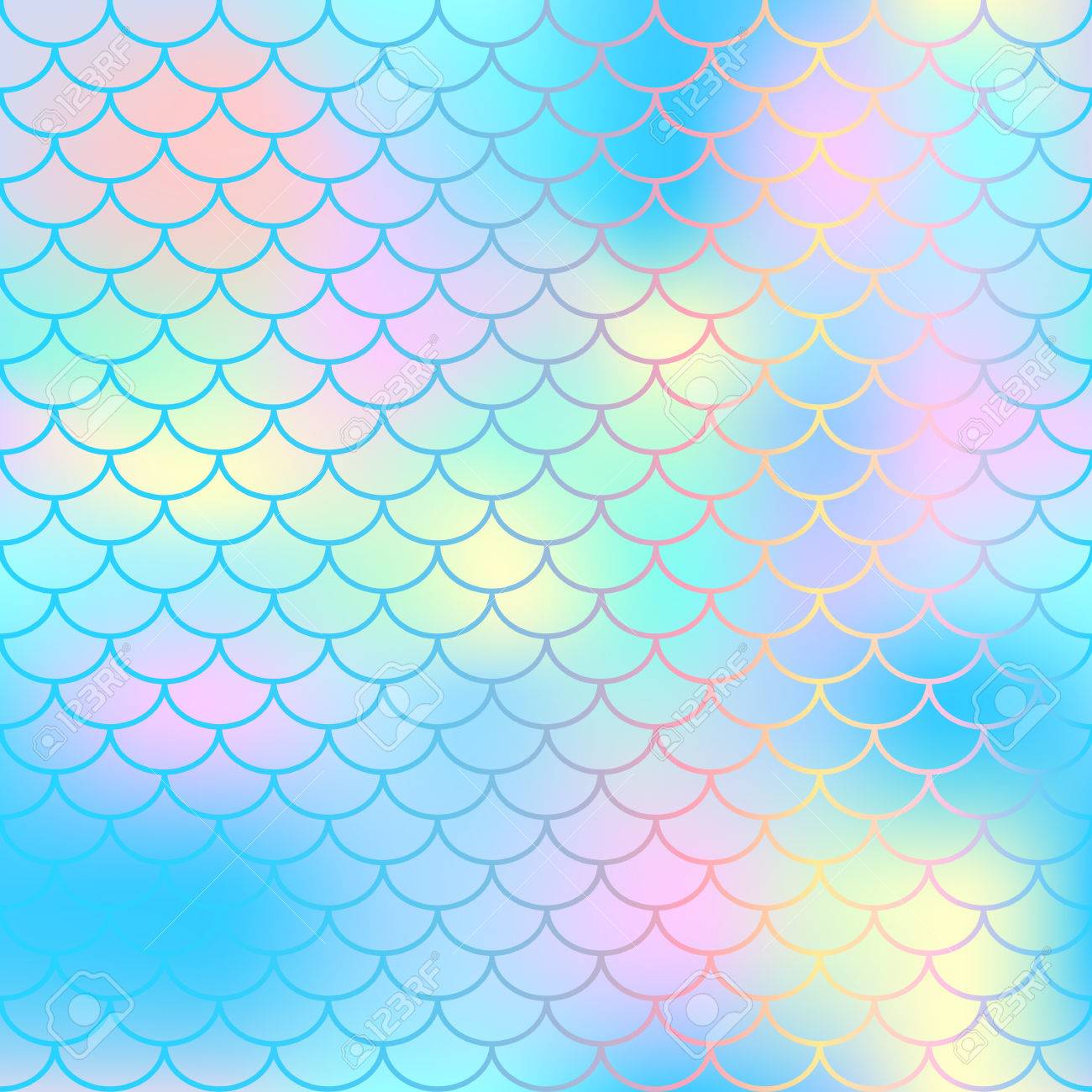 Fish Scale Texture Vector Pattern