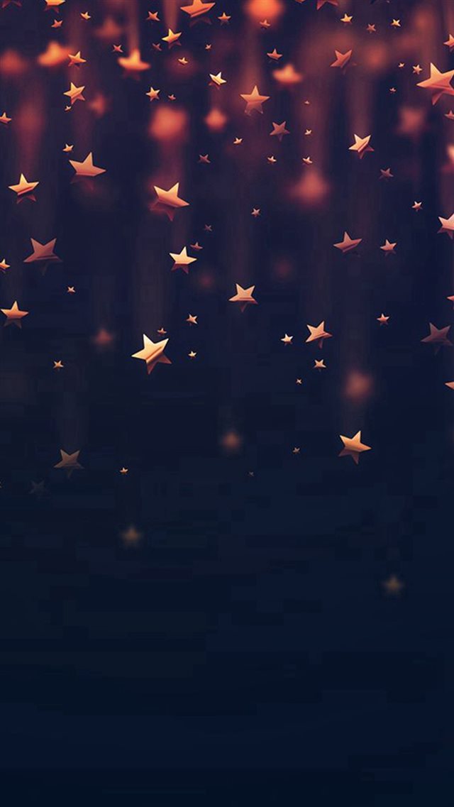 Golden Falling Stars iPhone Wallpaper