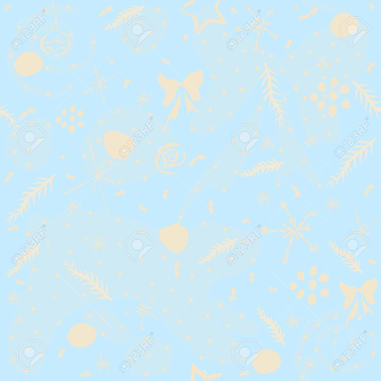 Seamless Pattern With Berries On Subtle Background Vector
