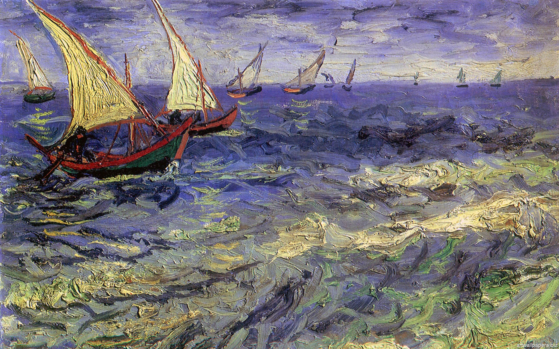 Van Gogh Sea Wallpaper And Image Pictures Photos