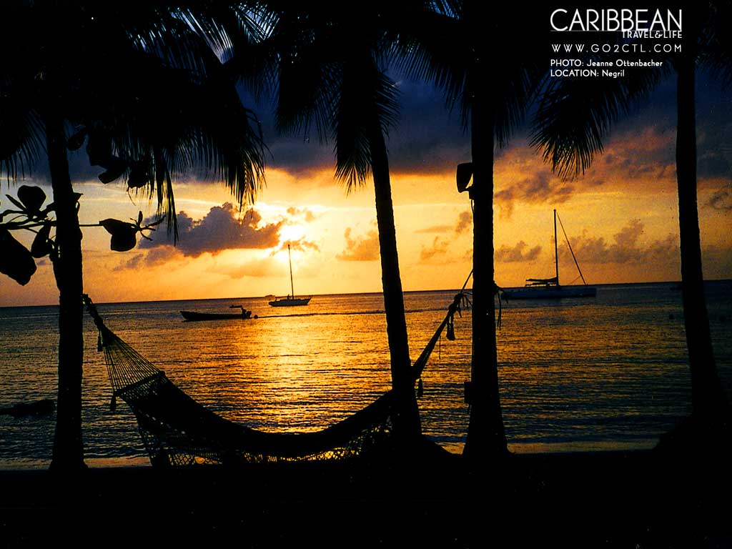 Beautiful Night Of Negril Jamaica Beach Photosjunction
