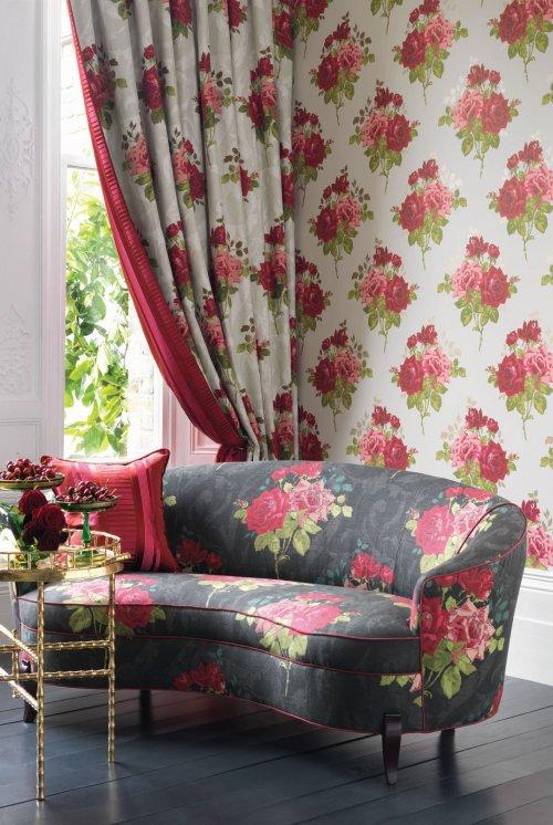 Buy Nina Campbell Paradiso Rose Alba Fabric Online Alexander Interiors