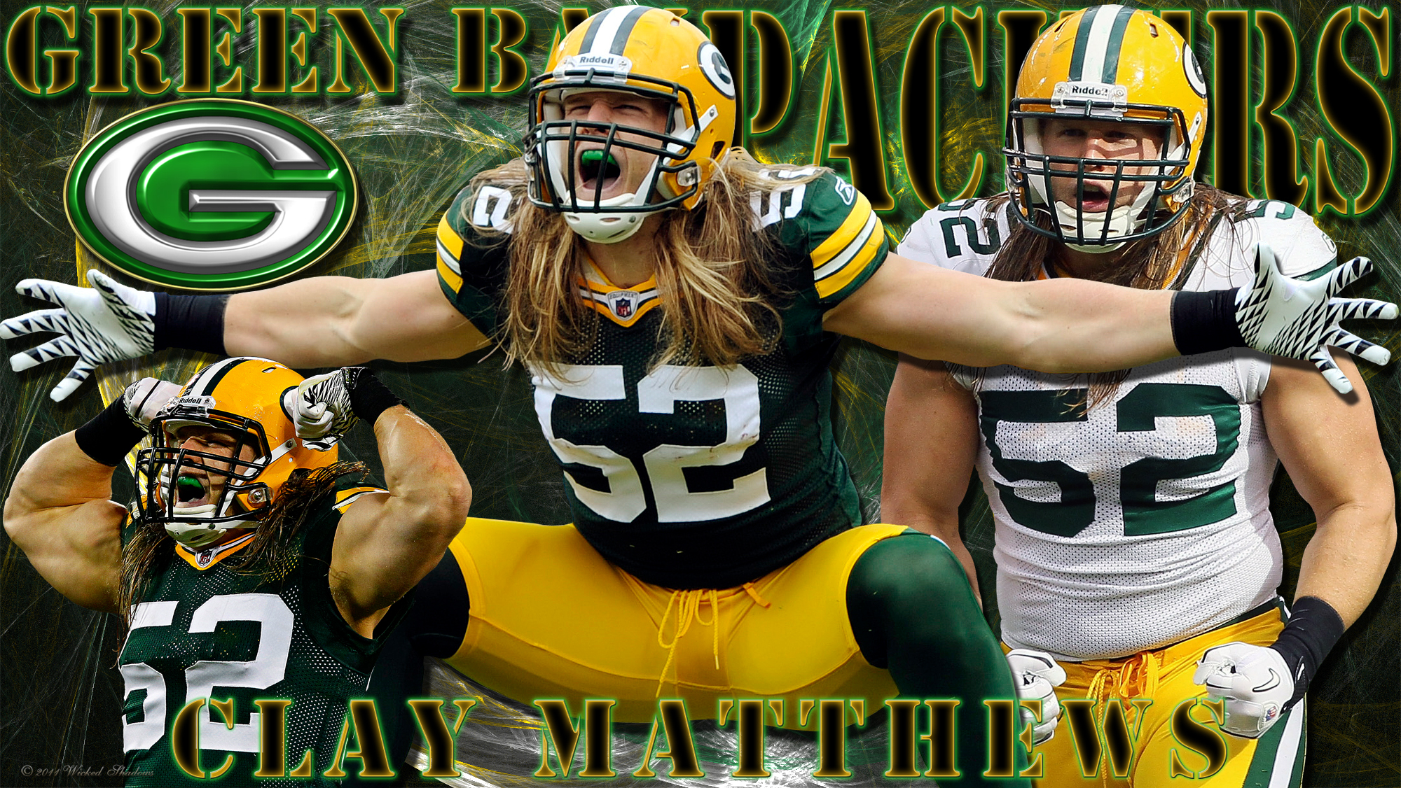 Wallpaper By Wicked Shadows Clay Matthews Green Bay Packers