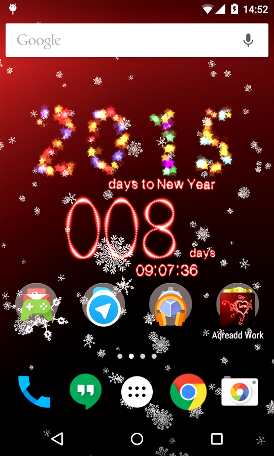 This 3d Christmas Countdown Live Wallpaper Have A Scene