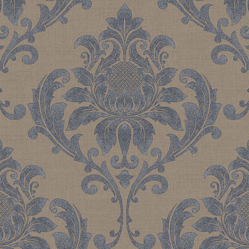 Wallpaper Damask Raised Print Damask Wallpaper