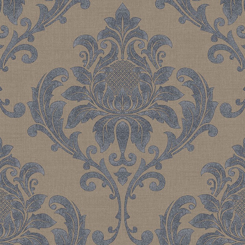 Wallpaper Damask Raised Print