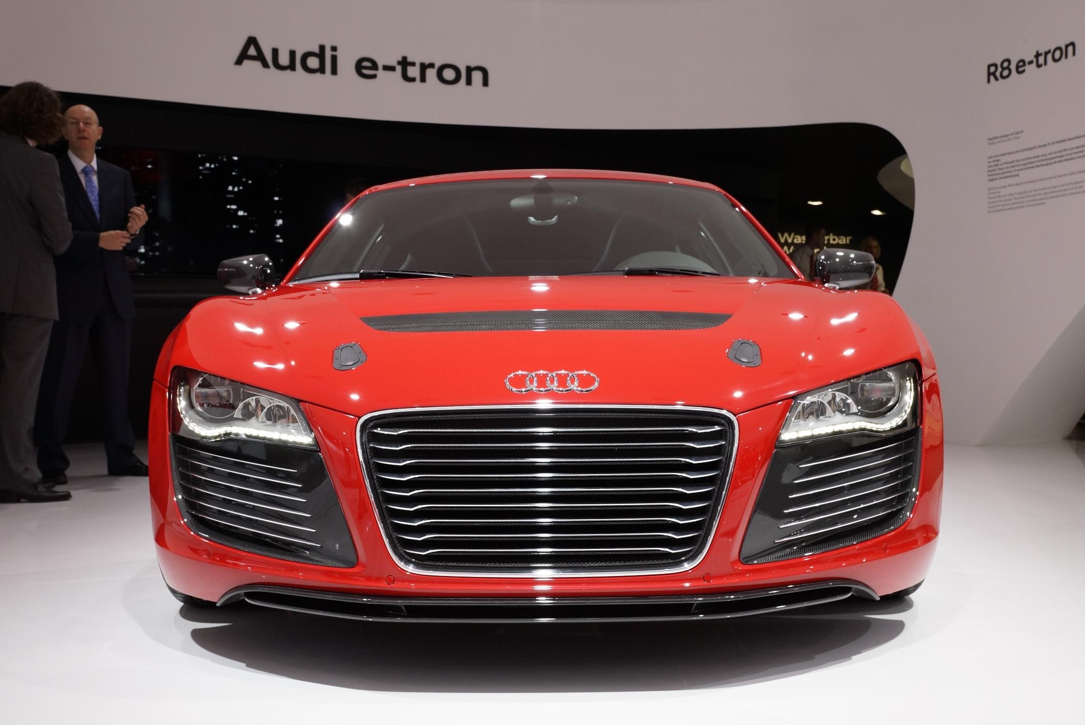 New Red Audi R8 E Tron Prototype Launch Car A4