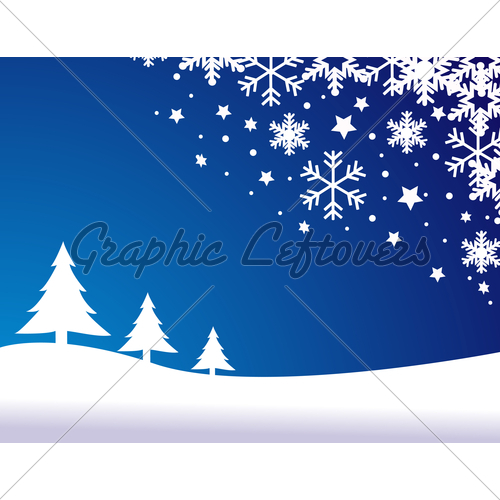 Blue Christmas Background Vector Illustration Gl Stock Image