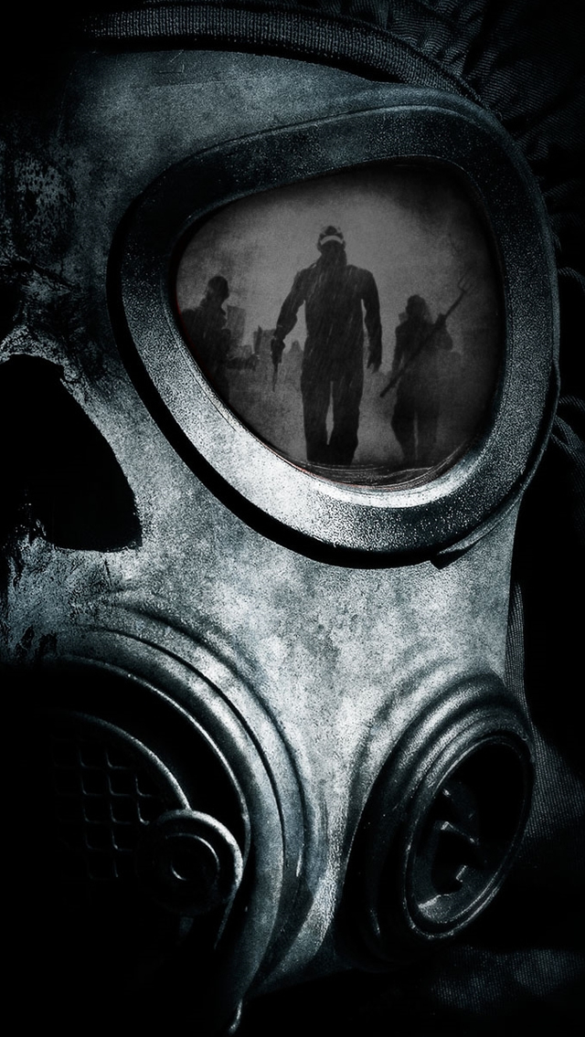 Skull Gas Mask iPhone 5s Wallpaper iPad