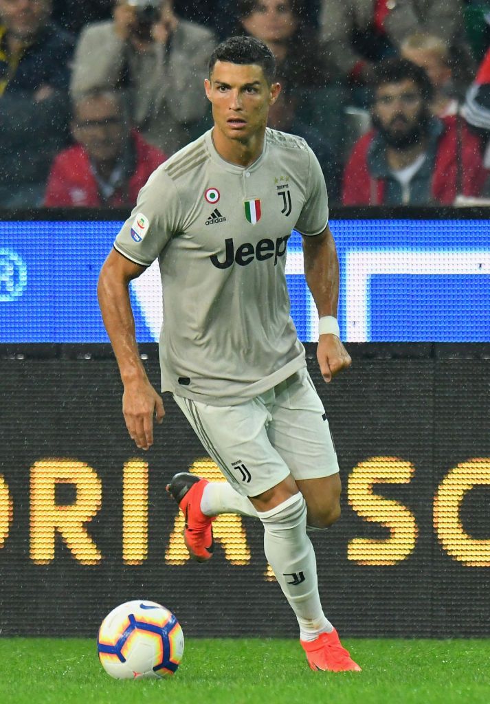 Udine Italy October Cristiano Ronaldo Of Juventus In Action