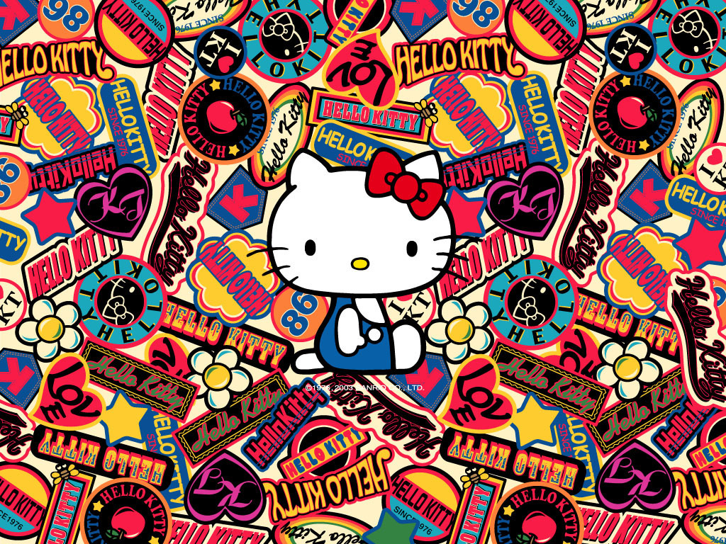 Colorful Hello Kitty Wallpaper