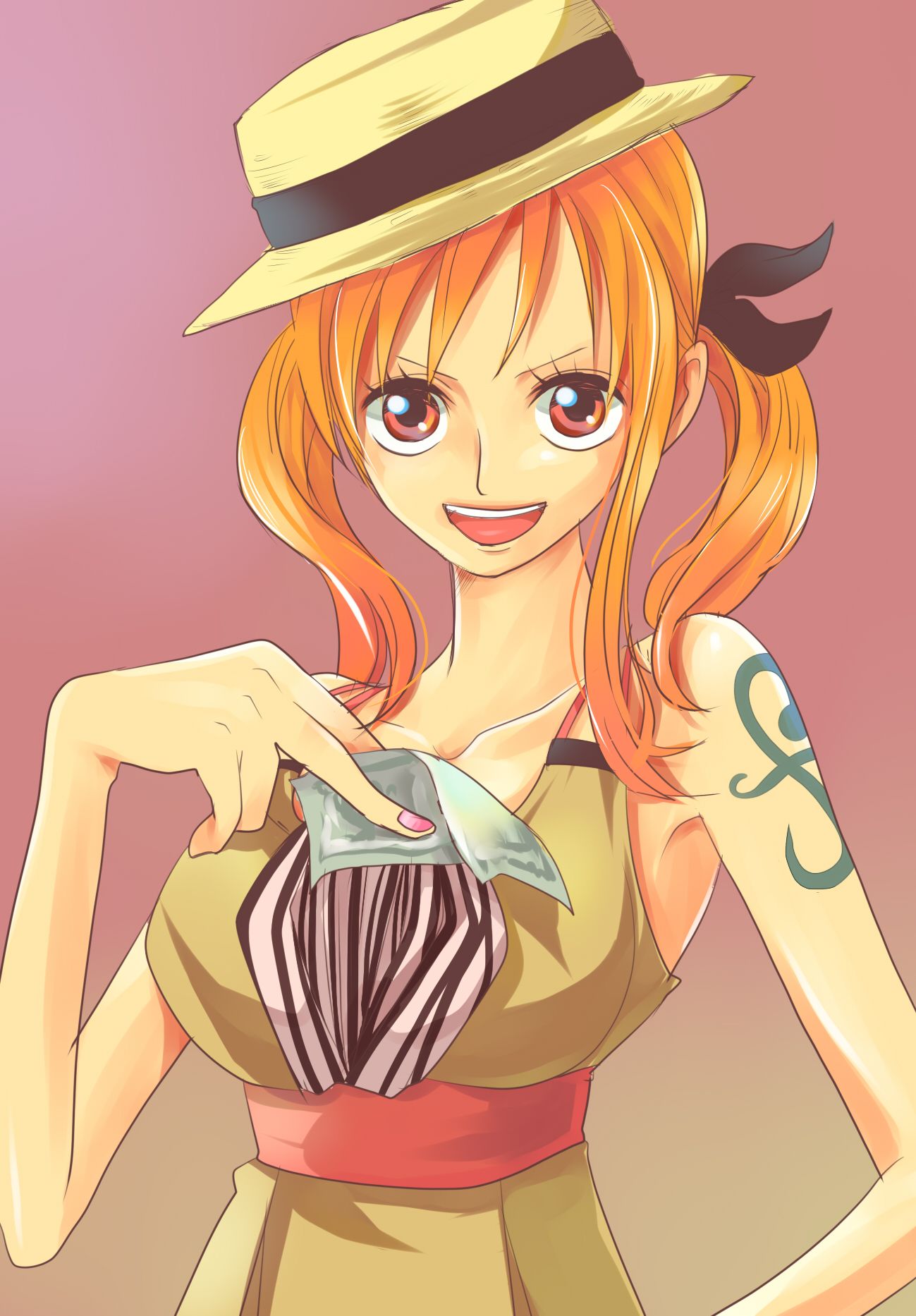 Nami One Piece Red 4K Wallpaper iPhone HD Phone 9681h