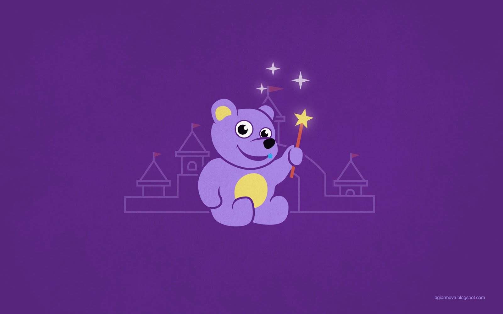 Cute Cartoon Teddy Bear Fairy