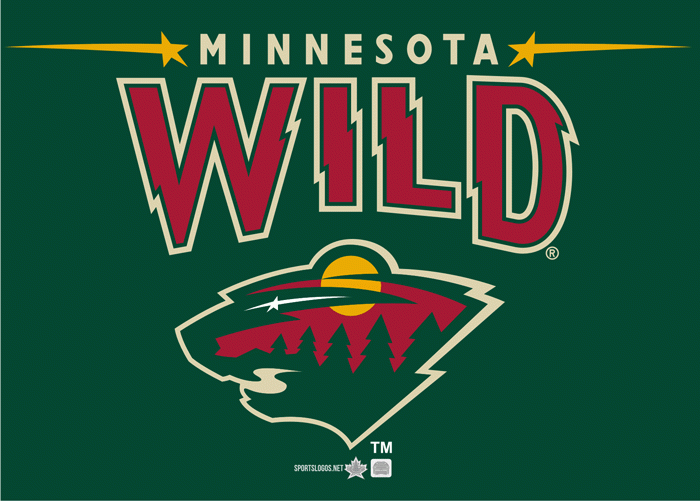 Minnesota Wild Misc Logo In Red Beneath