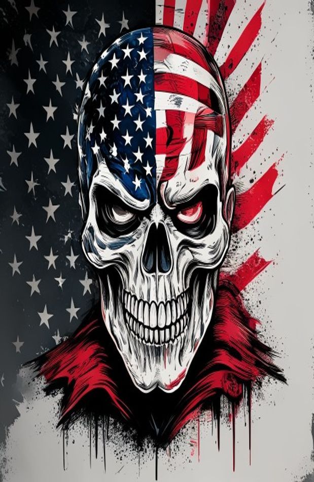American Flag Punisher Skull Wallpaper