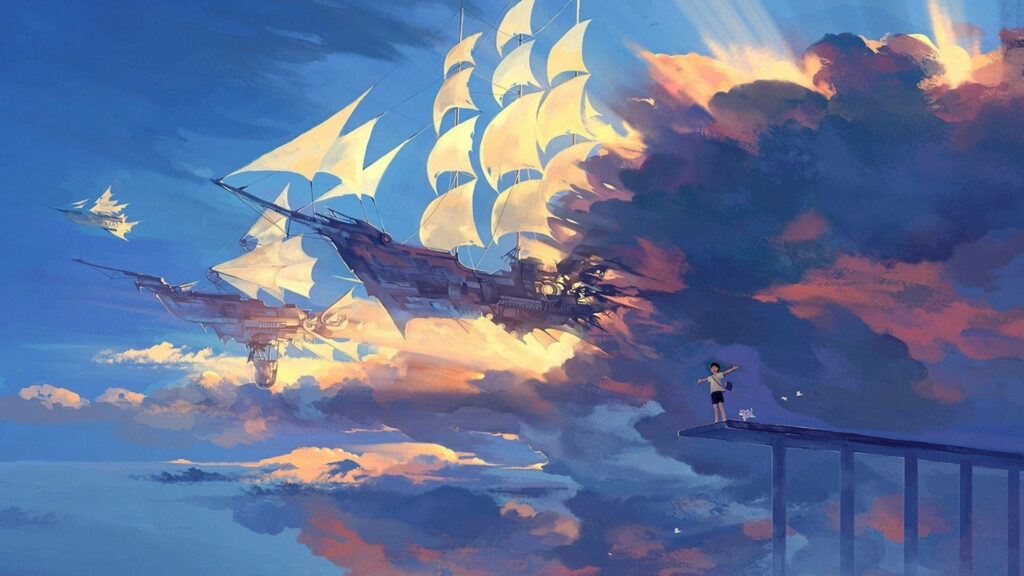 Blue Anime Wallpaper