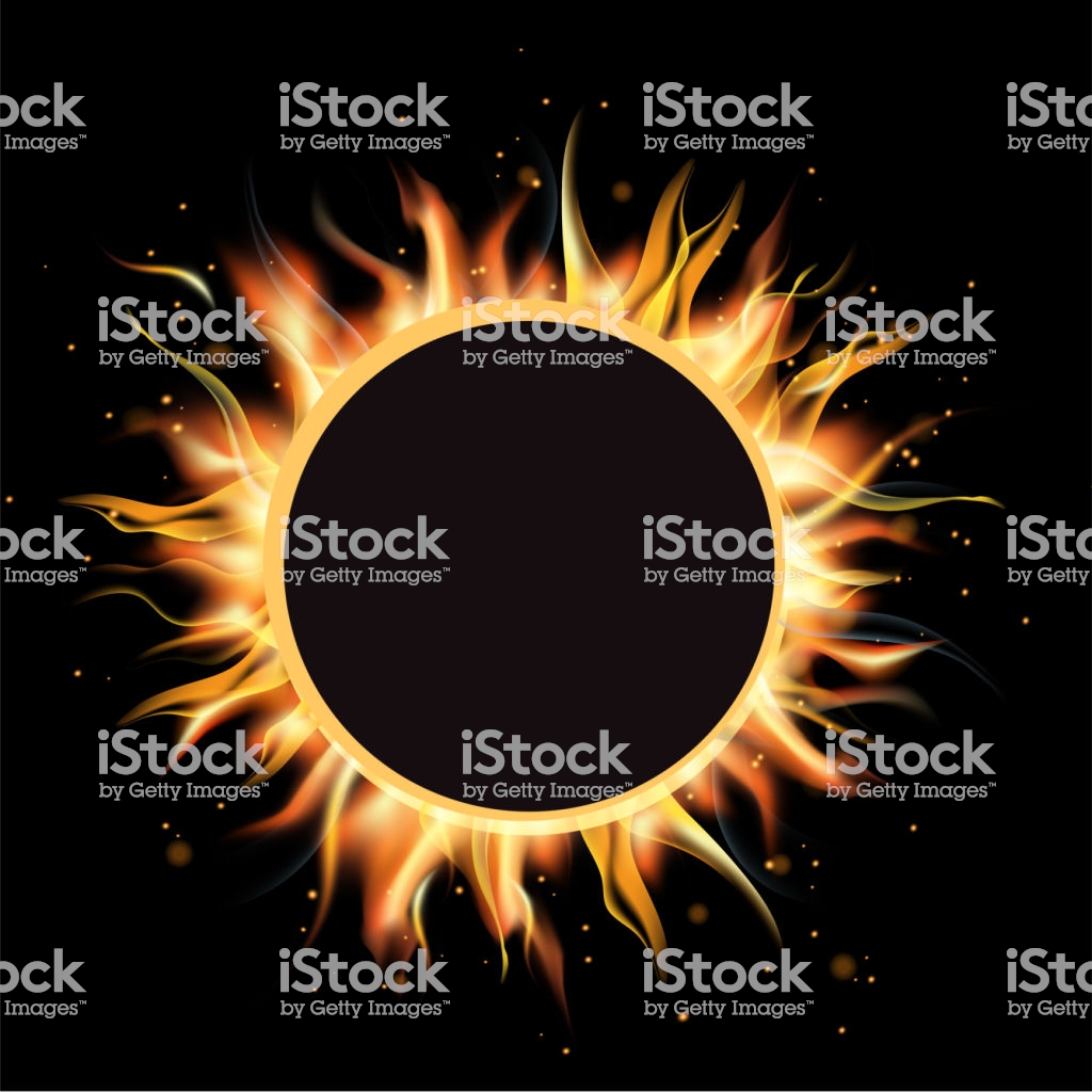 Total Eclipse Of The Sun Background Vector Illustration