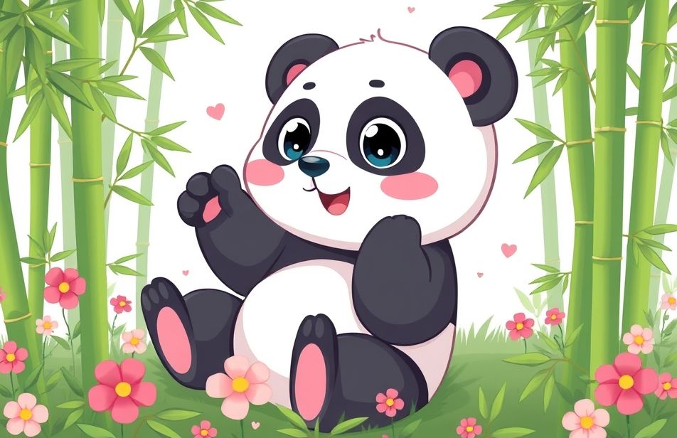 Cute Anime Panda Wallpaper