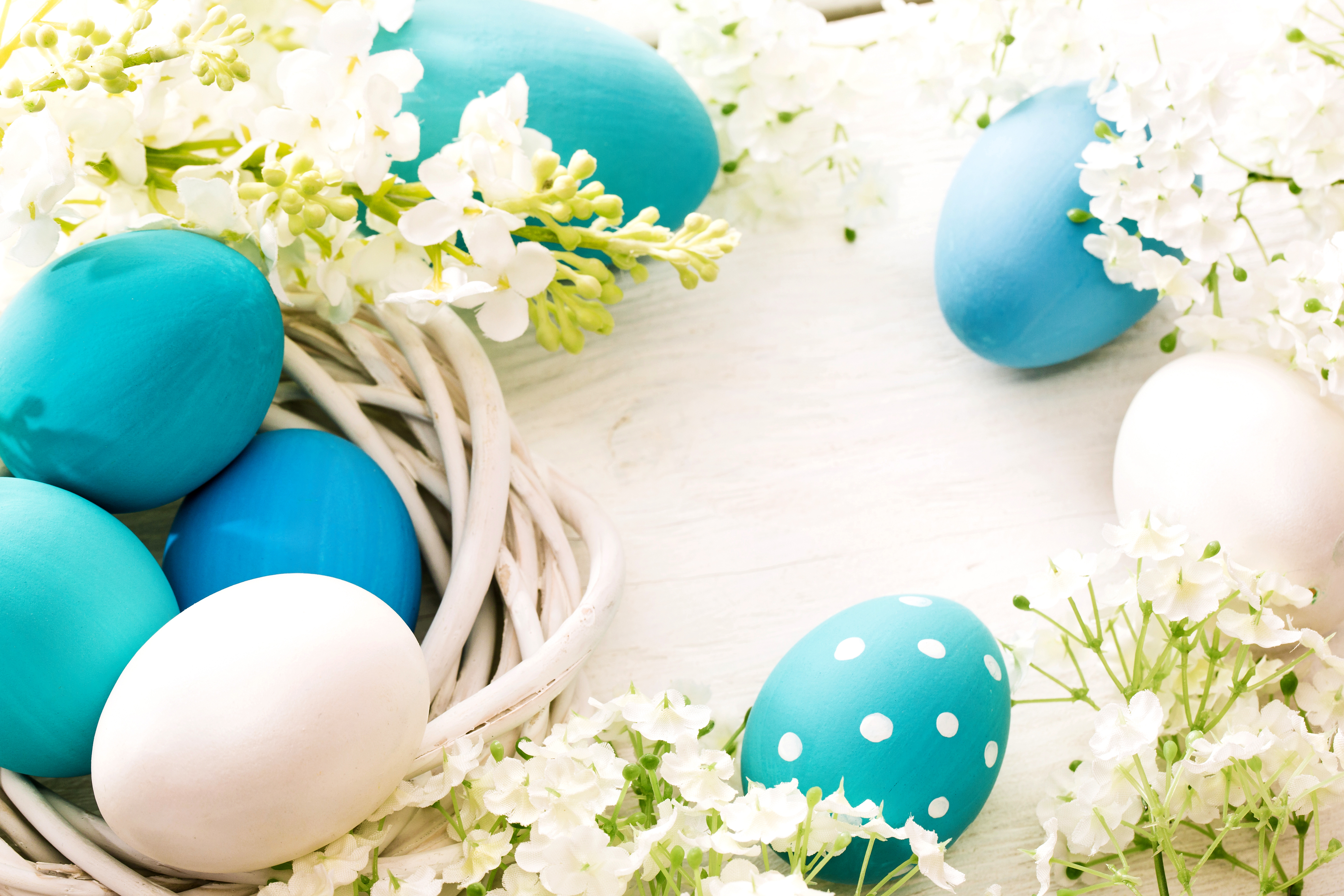 Blue Easter Eggs Background Gallery Yopriceville   High Quality