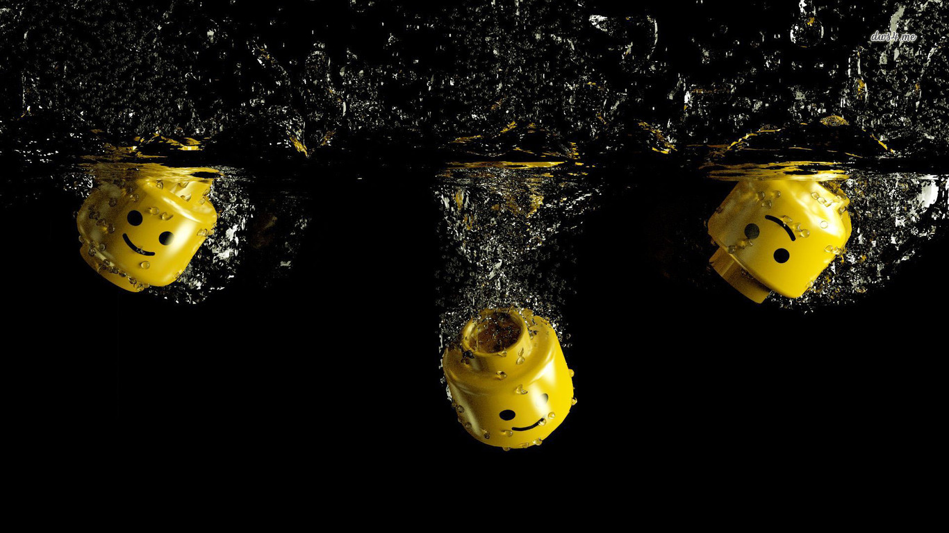 Submerged Lego heads wallpaper   Funny wallpapers   22979