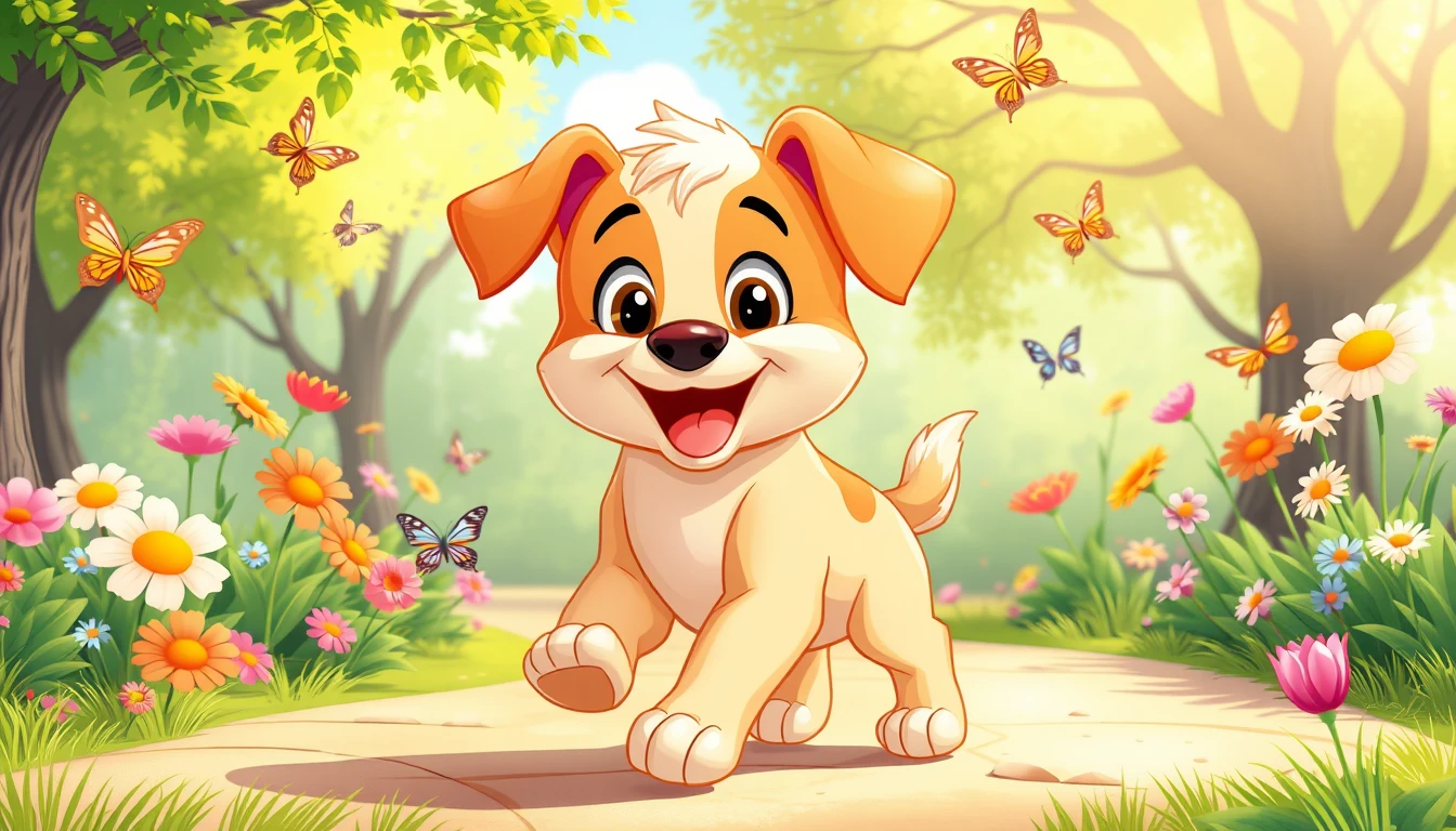 Cartoon Puppy Wallpaper